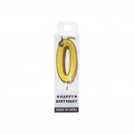 VELA NUMERO #0 DORADO (CJX100)