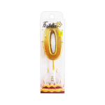 VELA NUMERO #0 DORADO (CJX100)