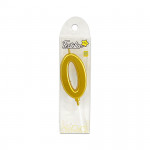 VELA NUMERO #0 DORADO (CJX100)