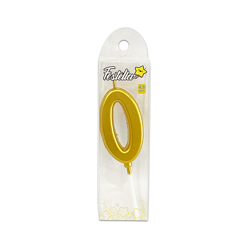 VELA NUMERO #0 DORADO (CJX100)