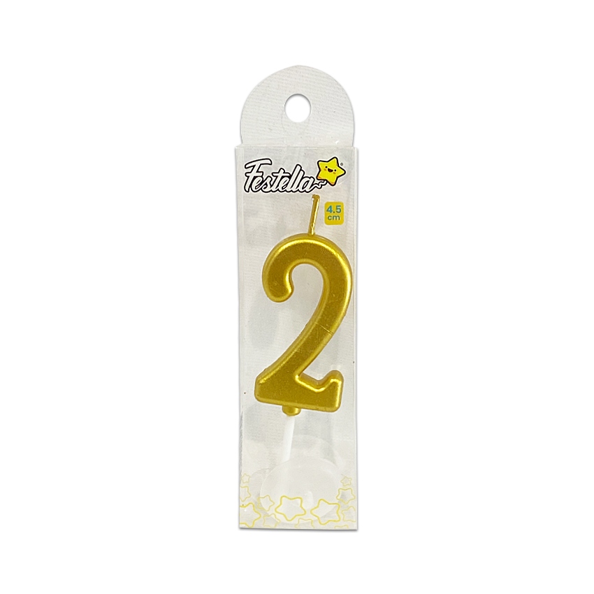 VELA NUMERO #2 DORADO (CJX24)