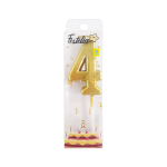 VELA NUMERO #4 DORADO (CJX24)
