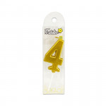 VELA NUMERO #4 DORADO (CJX24)