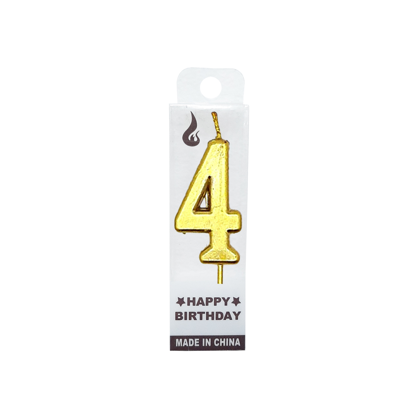 VELA NUMERO #4 DORADO (CJX24)