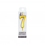 VELA NUMERO #7 DORADO (CJX24)