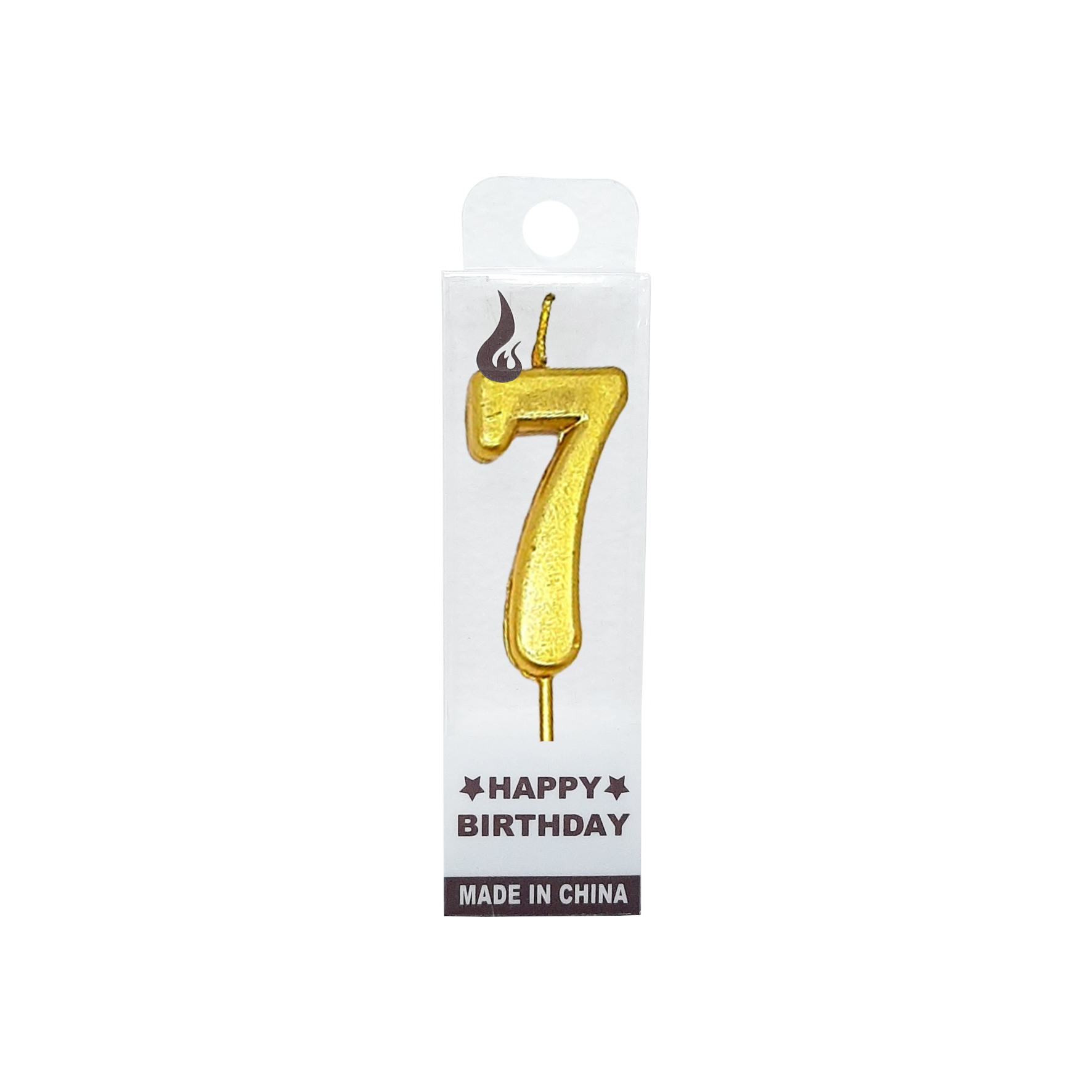 VELA NUMERO #7 DORADO (CJX24)