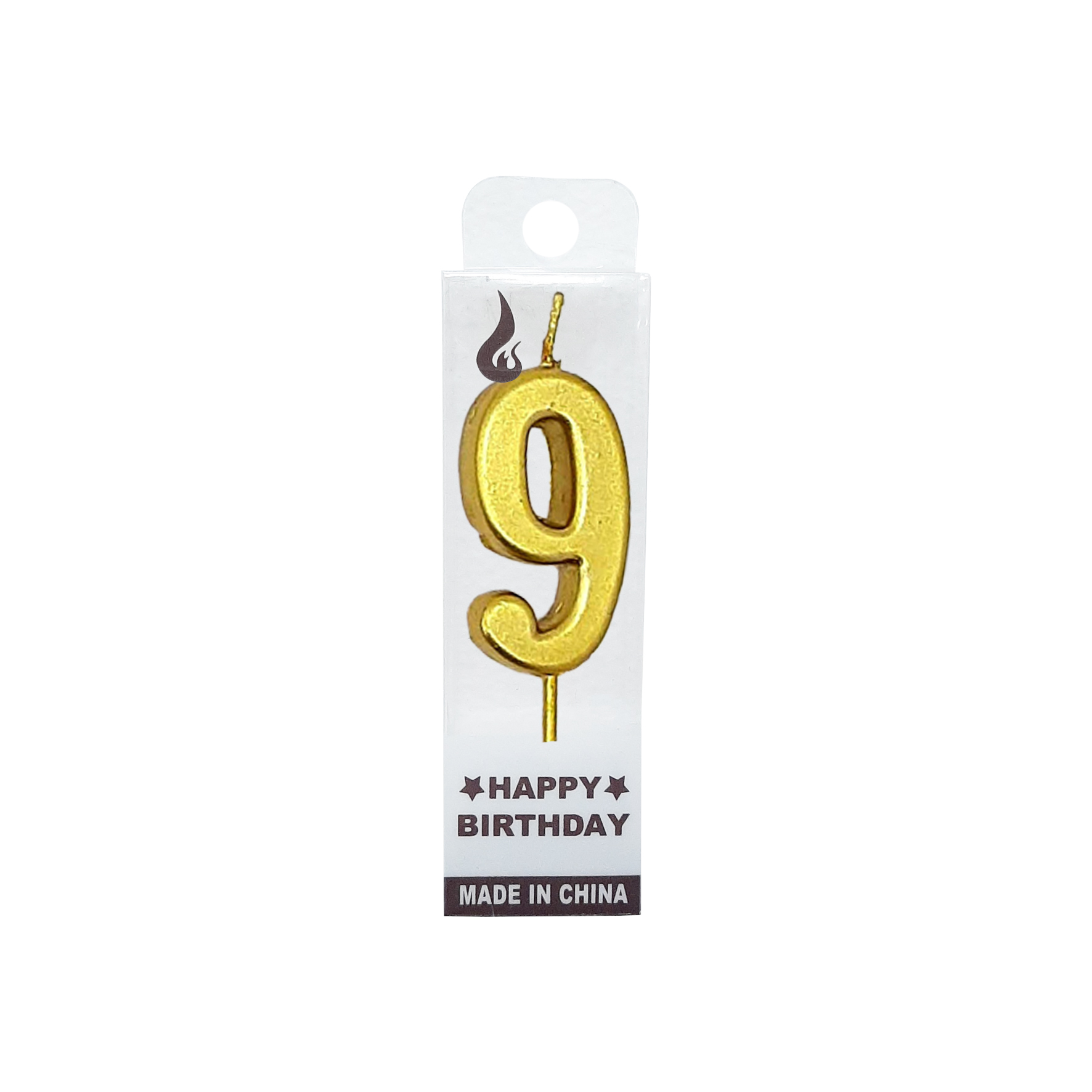 VELA NUMERO #9 DORADO (CJX24)