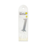 VELA NUMERO #1 PLATEADA (CJX24)