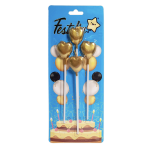 VELA CORAZON DORADA X4 (CJX30)