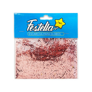 ESCARCHA PARA GLOBO PALO ROSA (PQTX12)