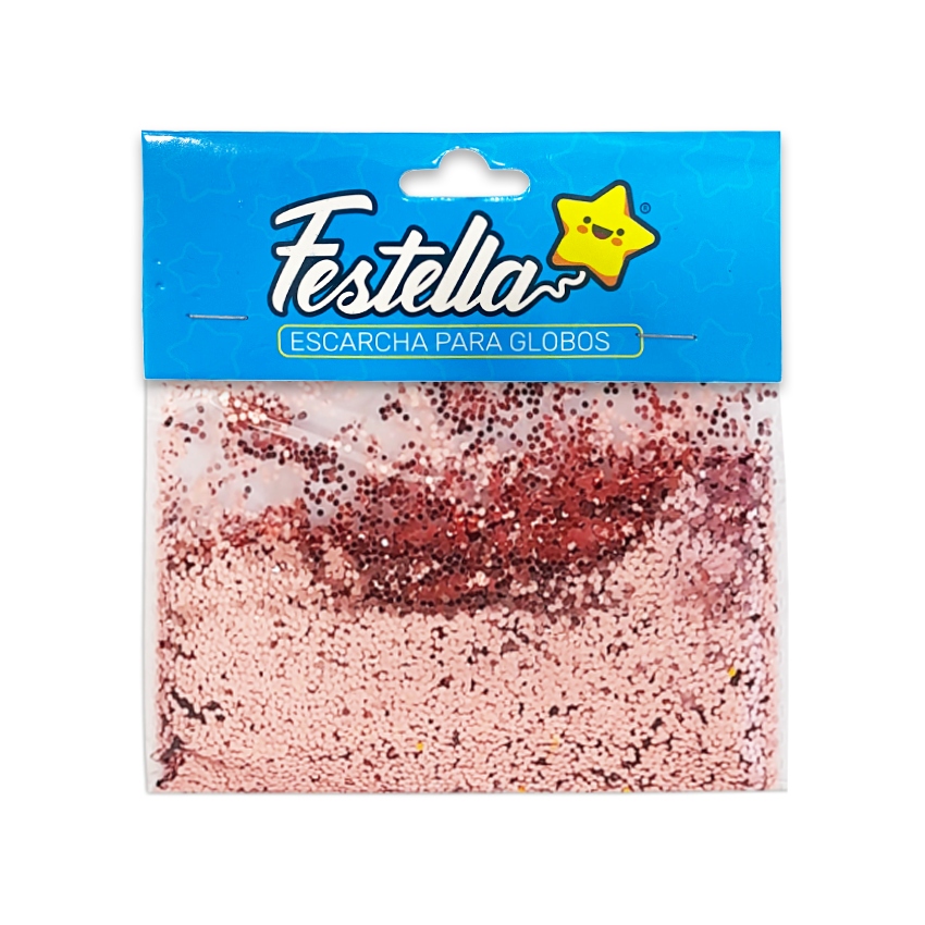 ESCARCHA PARA GLOBO PALO ROSA (PQTX12)