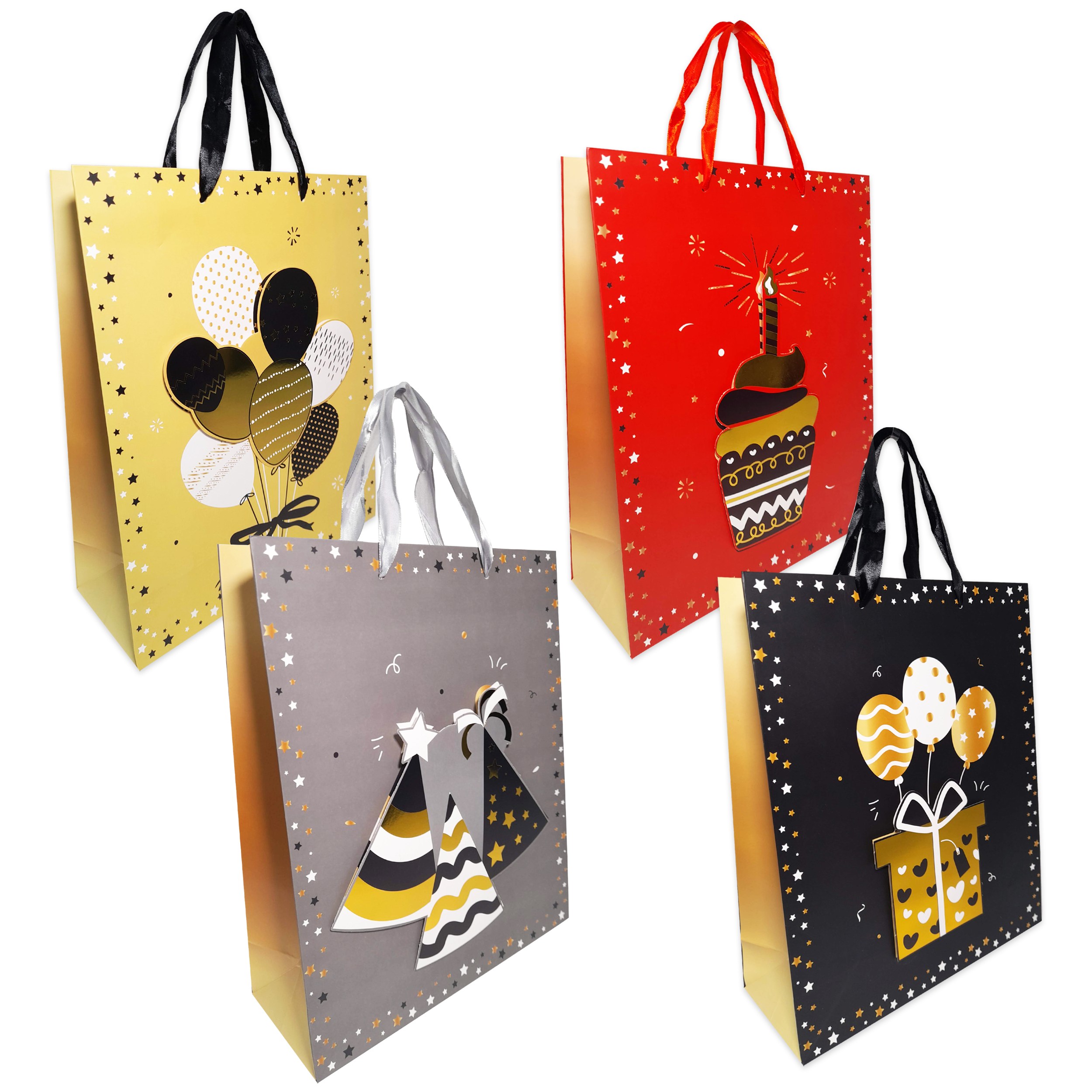 BOLSA REGALO FELIZ DIA MAMA 32*26*10CM (PQTX12)