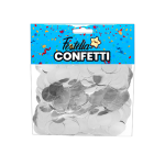 CONFETI PARA GLOBO BOLAS PLATEADAS (PQTX12)