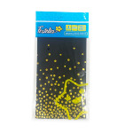 MANTEL DE FIESTA CHISPIADO NEGRO (PQTX10)