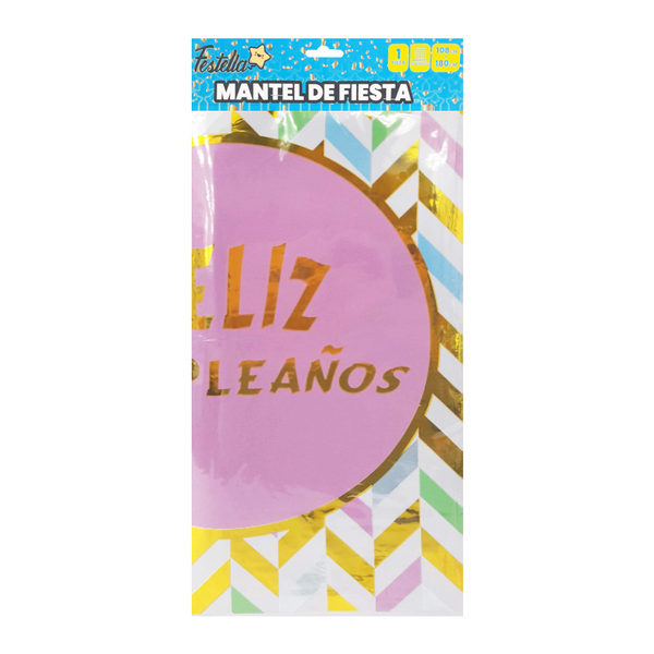 MANTEL FELIZ CUMPLEAÑOS ZIG ZAG