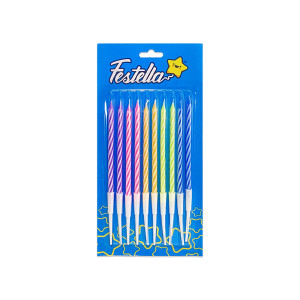 VELA COLORES X10 EN BLISTER (CJX24)