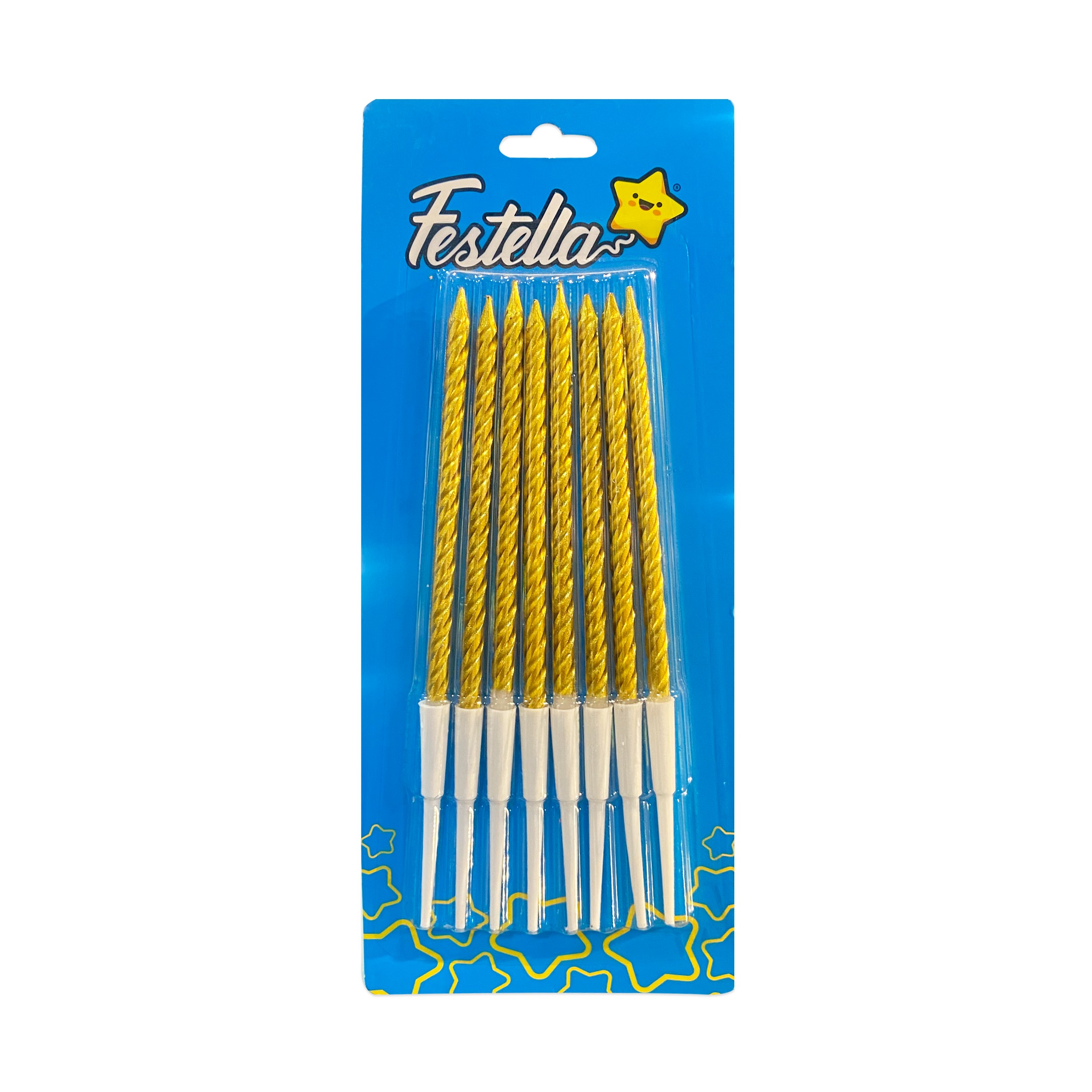VELA X8 DORADA EN BLISTER X25)
