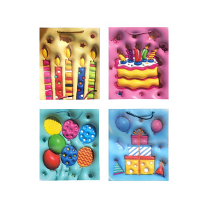 BOLSA REGALO FIESTA 18*23*10CM (PQTX12)