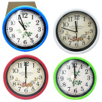 RELOJ DE PARED REDONDO FLORES