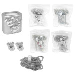 PROTECTOR MOTIVOS PLATEADO PARA CARGADOR (PQTX10)