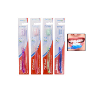 CEPILLO DE DIENTES ADULTO TRASLUCIDO PTD175 (PQTX12)